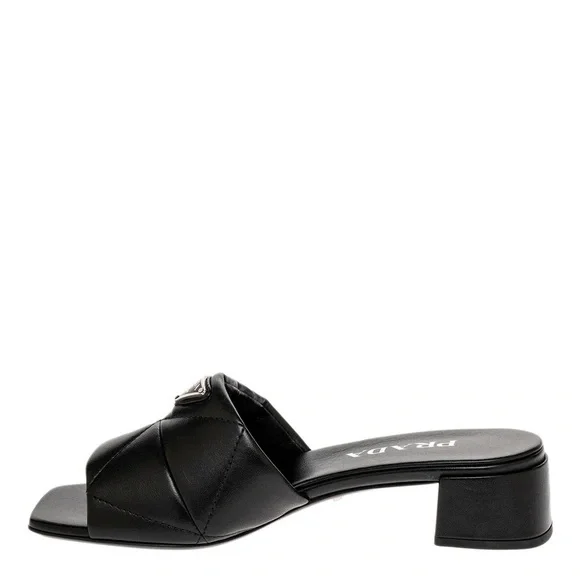 Prada Black Leather Mules - Picture 4 of 7